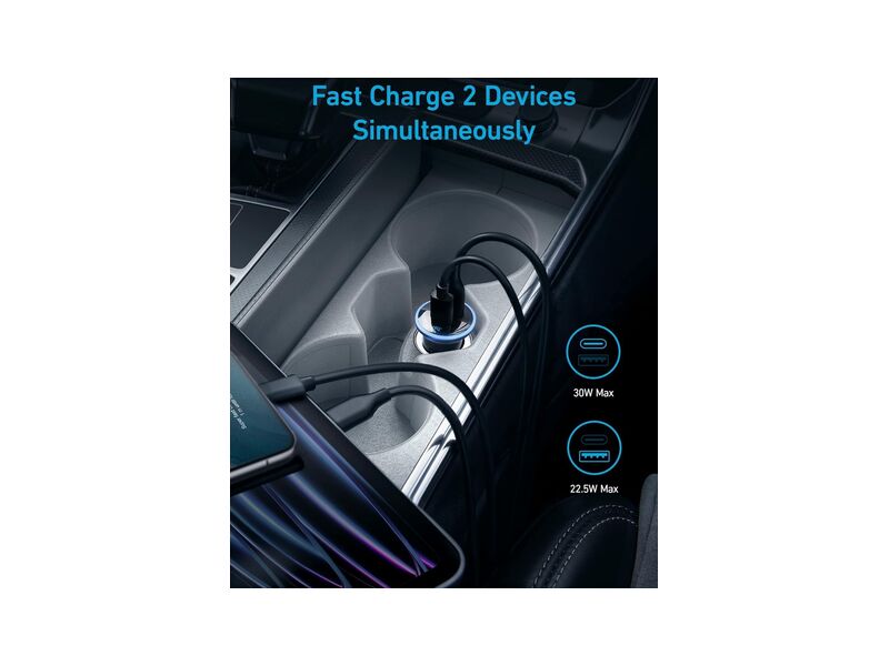 Anker 323 Car Charger USB-C and USB-A