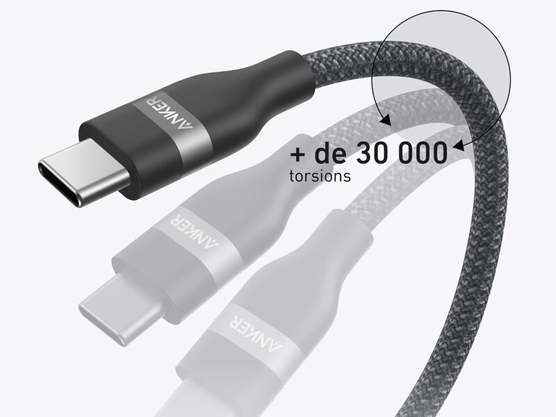 Anker USB-C su USB-C 240W cavo intrecciato