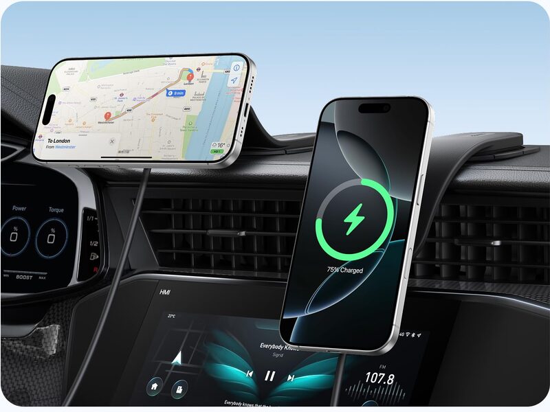 Anker Nano Qi2 magnetic cigarette lighter charger