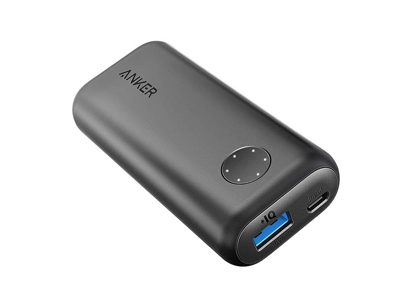 Batterie de secours ultracompacte 5000 mAh 2,4 A avec 2 ports USB PB-160