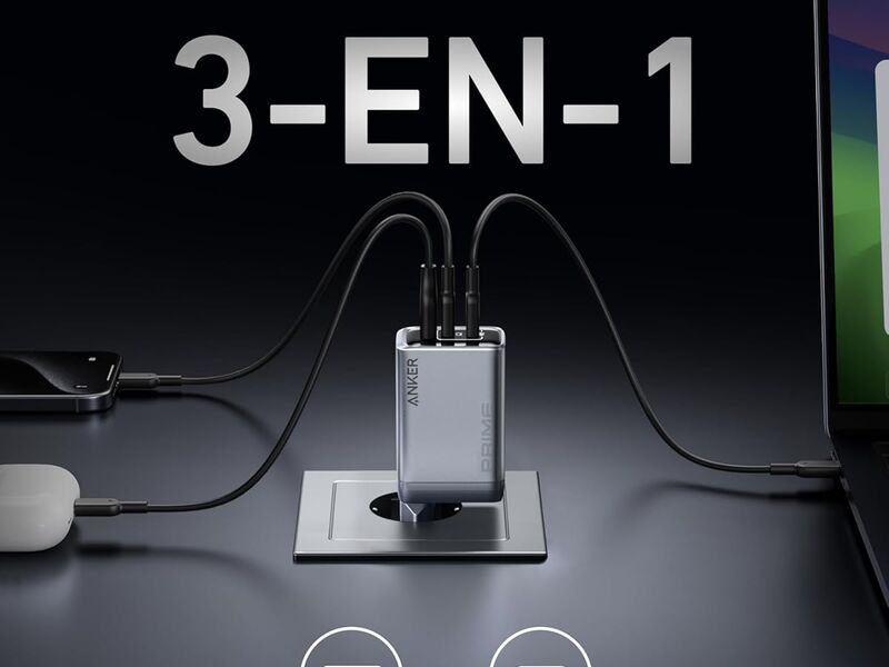 Anker Prime 100W GaN 3-port wall charger
