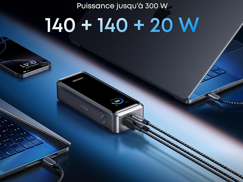 Anker Prime power bank 26.250 mAh 300 W con display