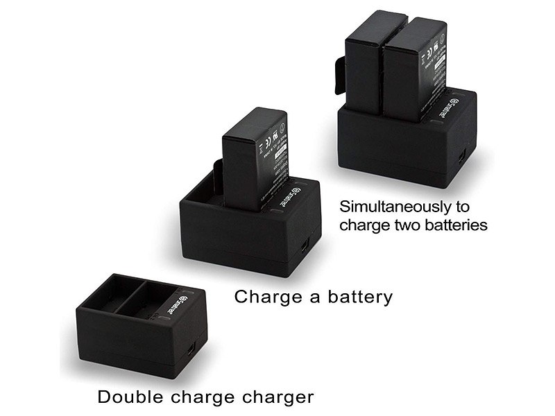 Charge les 2 batteries simultanément