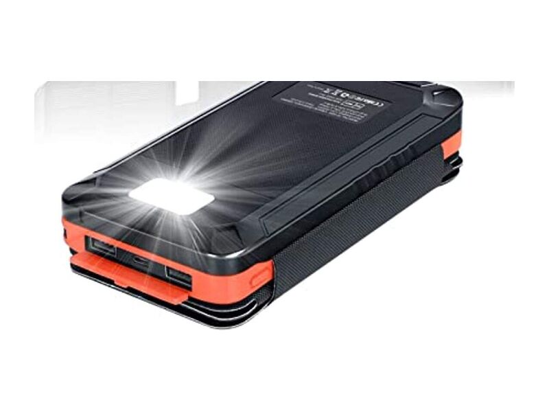 elzle Solar-Powerbank 26.800 mAh mit 4 Panels