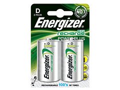 Energizer rechargeable D (x2)