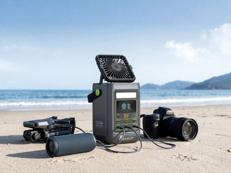Fossibot DC mini power station with fan