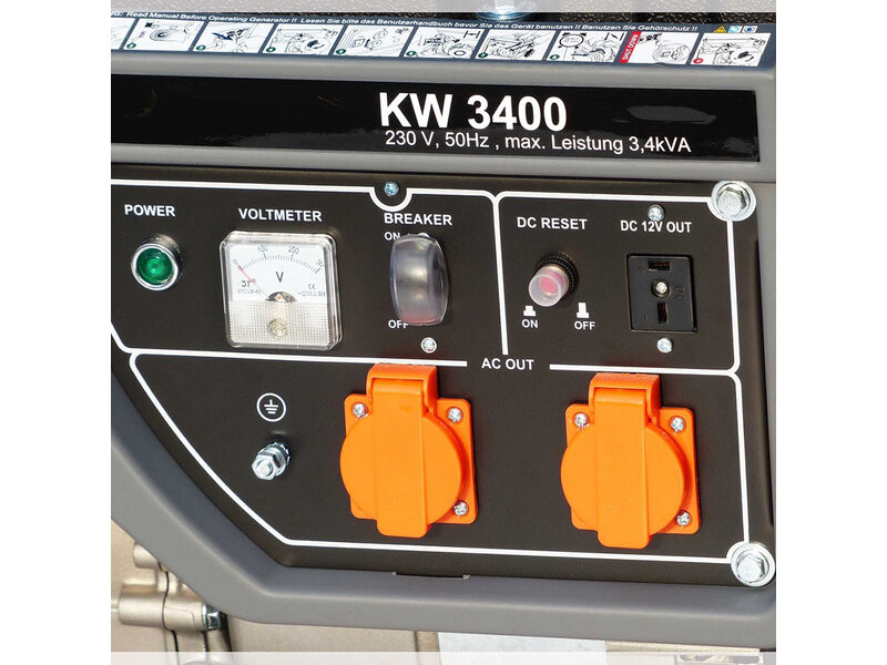 Generador KnappWulf 3 kW con ruedas Generador KnappWulf 3 kW con ruedas