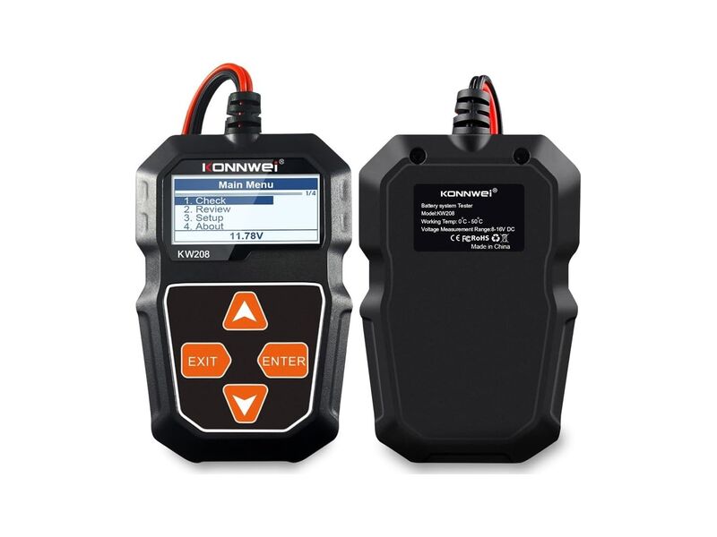 Testeur de batterie de voiture Konnwei KW208