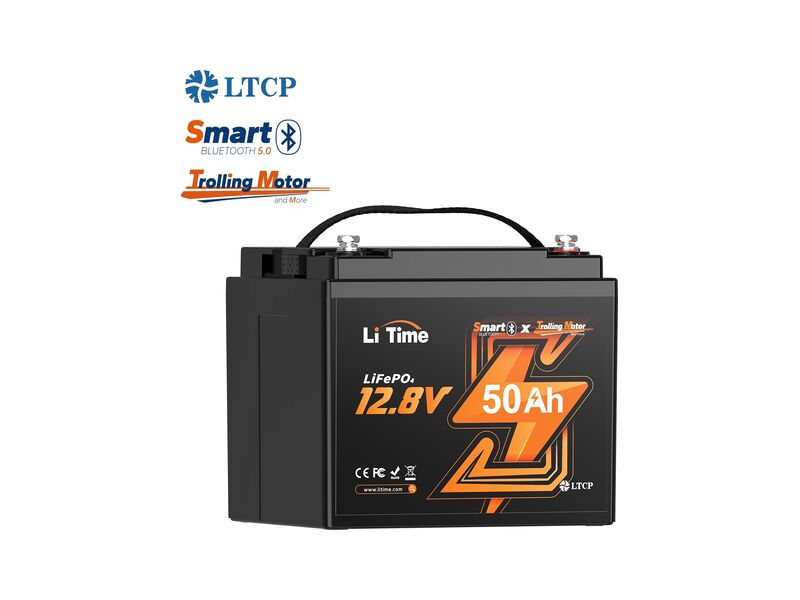 LiTime Batterie 50Ah LiFePO4 Bluetooth