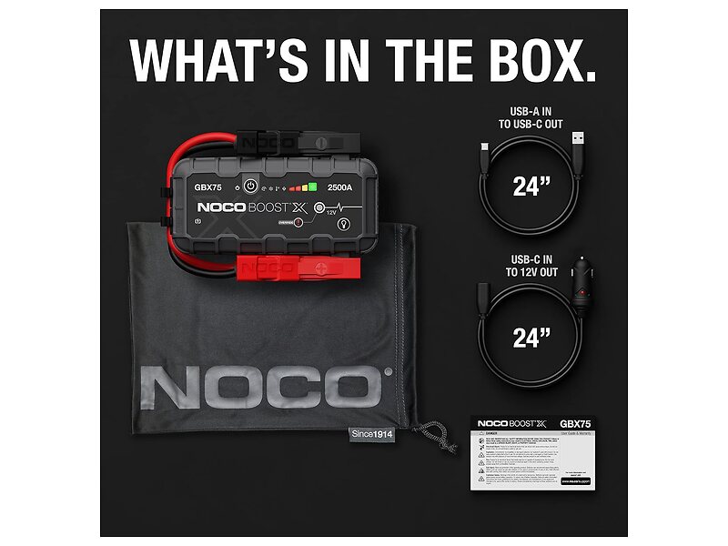 Noco GBX75 Boost X 2500A avviatore booster