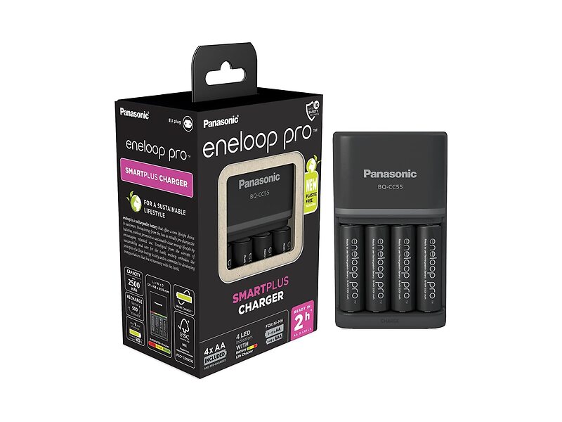Panasonic Chargeur Eneloop BQ-CC55