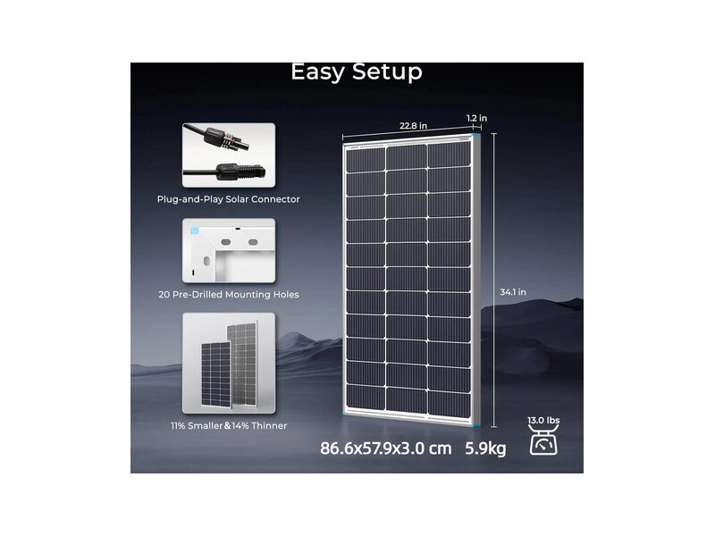 Renogy Modulo rigido 100W - Foto 3