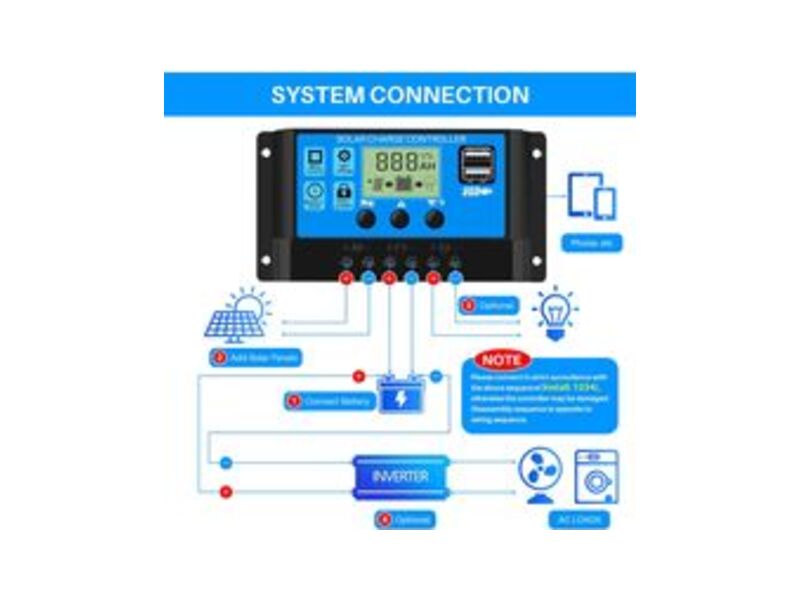 Thlevel 30A PWM solar charge controller Thlevel 30A PWM solar charge controller