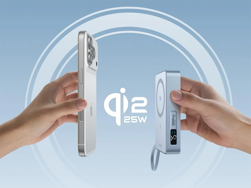 Ugreen MagFlow power bank magnetica 20.000 mAh Qi2