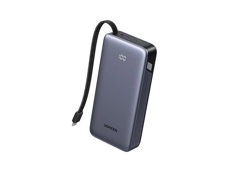 Power bank Ugreen 20000 mAh 55W con cable integrado