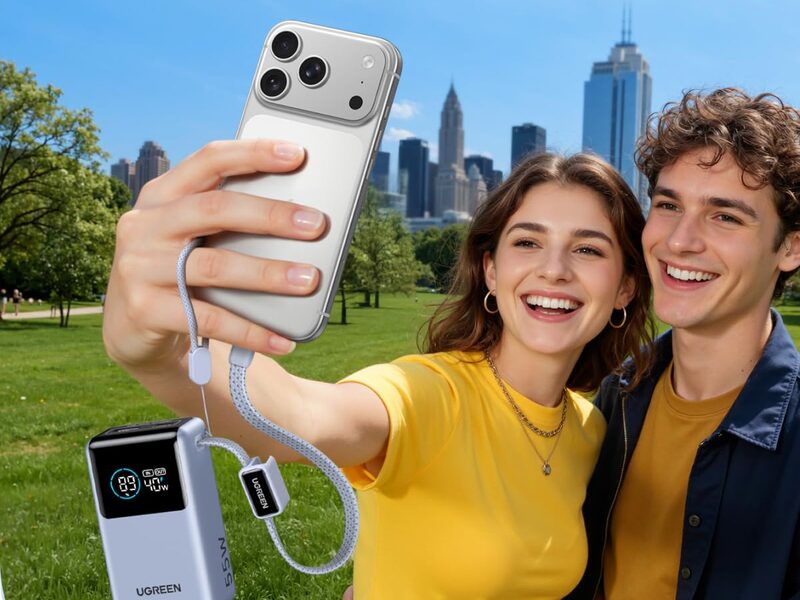 Batterie externe Ugreen 10000 mAh 55W à câble intégré