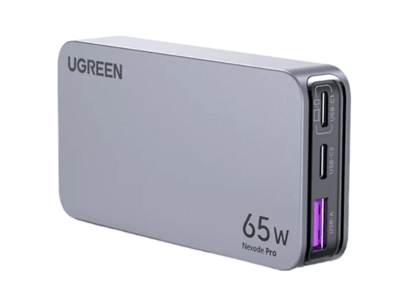 Ugreen 65W GaN USB-C-Ladegerät, ultraflach, 3 Ports