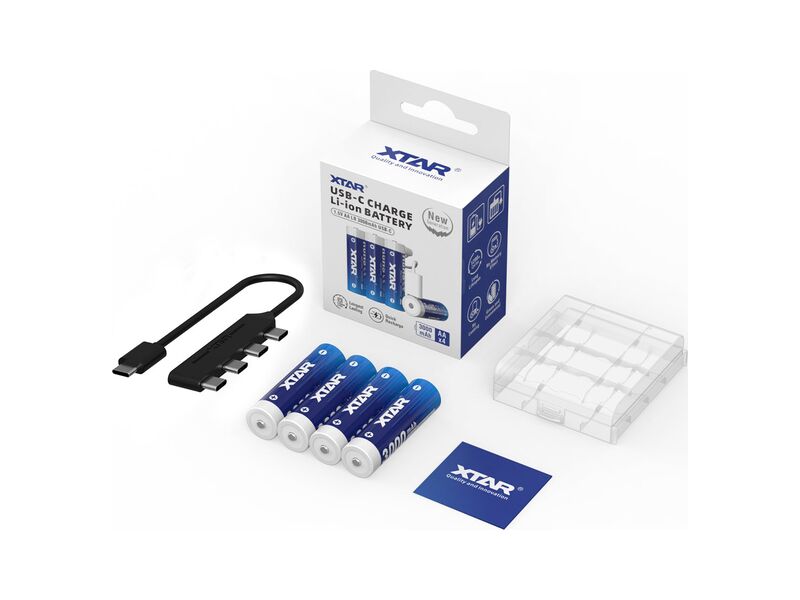 Pila AA ricaricabile USB-C Xtar 1,5V