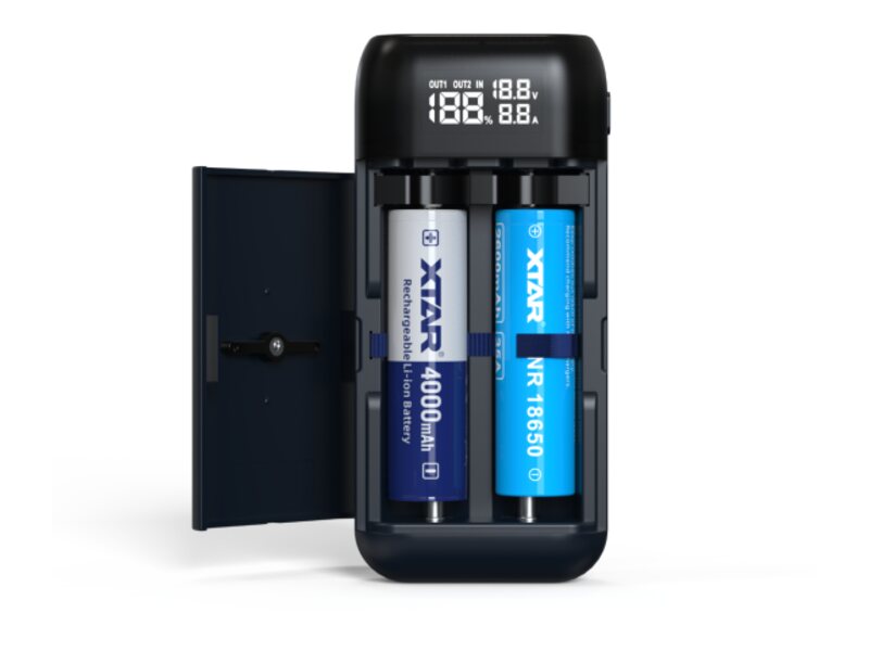 Xtar PB2SL V2 chargeur 18650/21700 et power bank