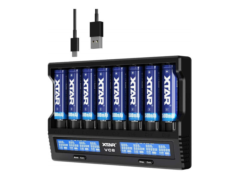 Chargeur d'accus Xtar VC8 8 emplacements