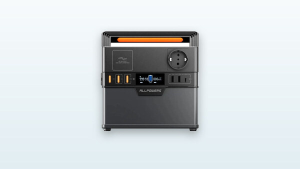 Compact Allpowers S300 Plus portable power station, LCD screen and USB-C and USB-A ports visible