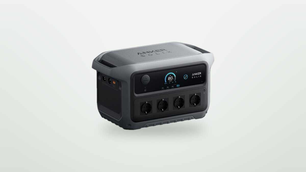 Tragbare Powerstation Anker Solix C2000 Gen 2 vor hellem Hintergrund