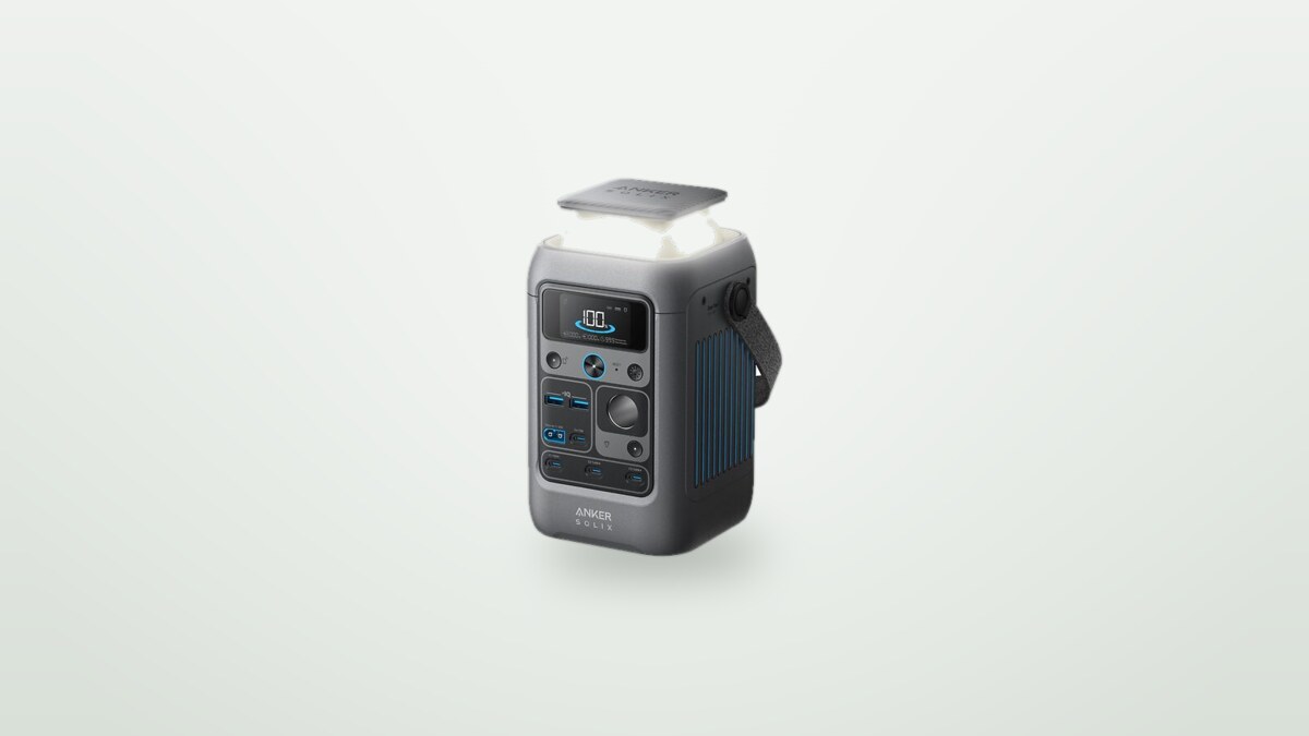 Tragbare Powerstation Anker Solix C300X DC vor hellem Hintergrund