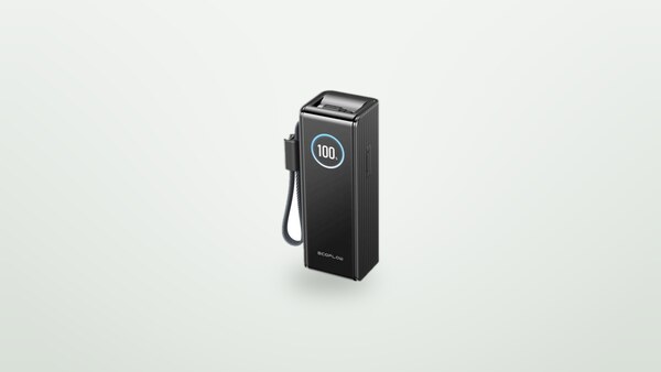 Externe Batterie EcoFlow Rapid 25K vor hellem Hintergrund