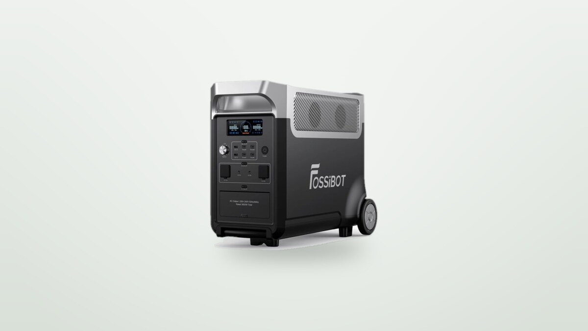 Powerstation Fossibot F3600 Pro vor hellem Hintergrund