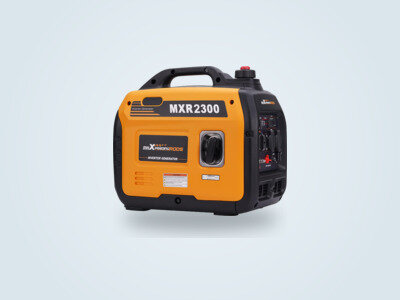 Generador inverter maXpeedingrods MXR2300 naranja y negro, vista de tres cuartos