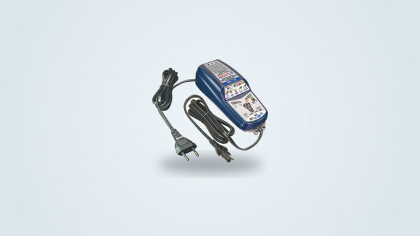 Caricatore TecMate OptiMate 4 Dual Program con morsetti e occhiello permanente