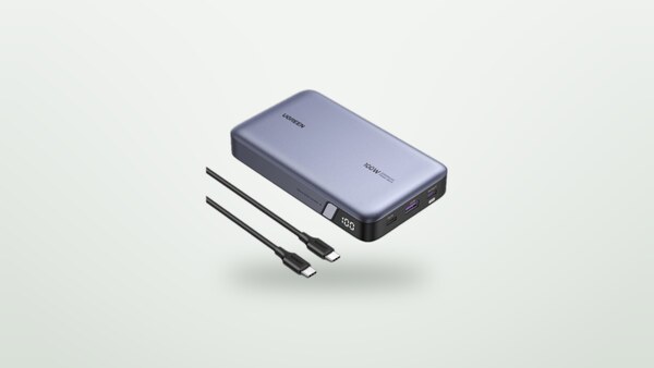 Ugreen Nexode 100W external battery on a light background