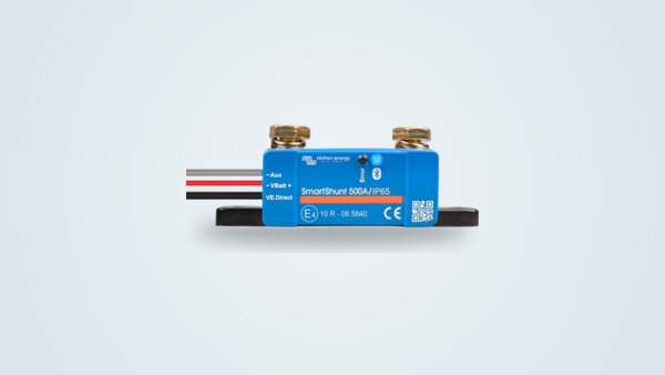 Victron SmartShunt 500A battery monitor with its IP65 housing