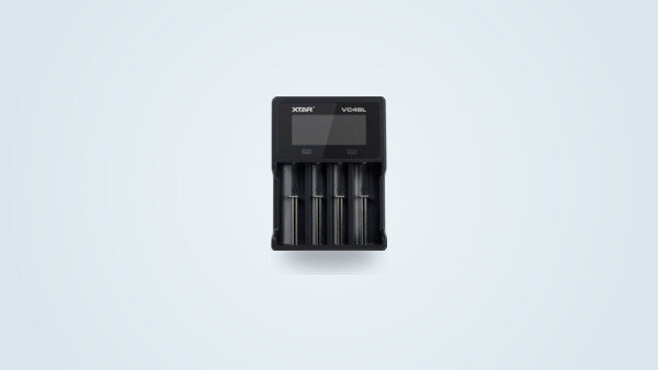Xtar VC4SL four-bay battery charger with LCD screen
