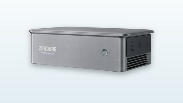 Hub elettrico portatile Zendure Ace 1500, schermo e porte di connessione visibili