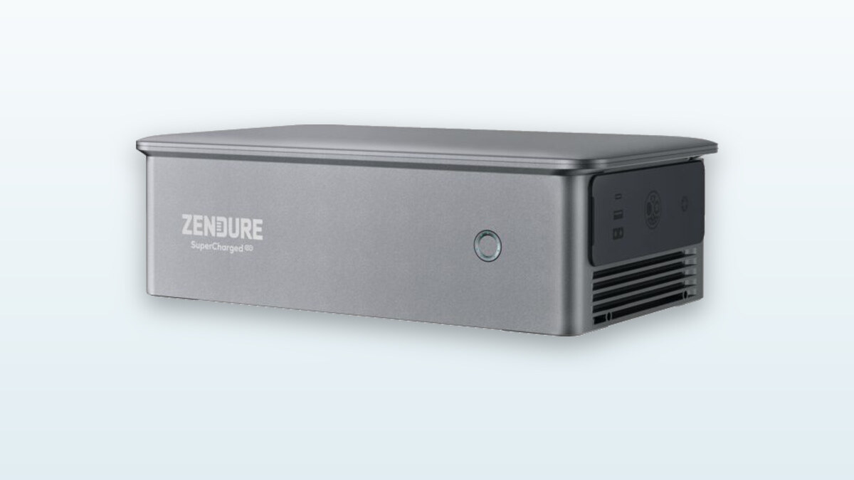 Hub elettrico portatile Zendure Ace 1500, schermo e porte di connessione visibili