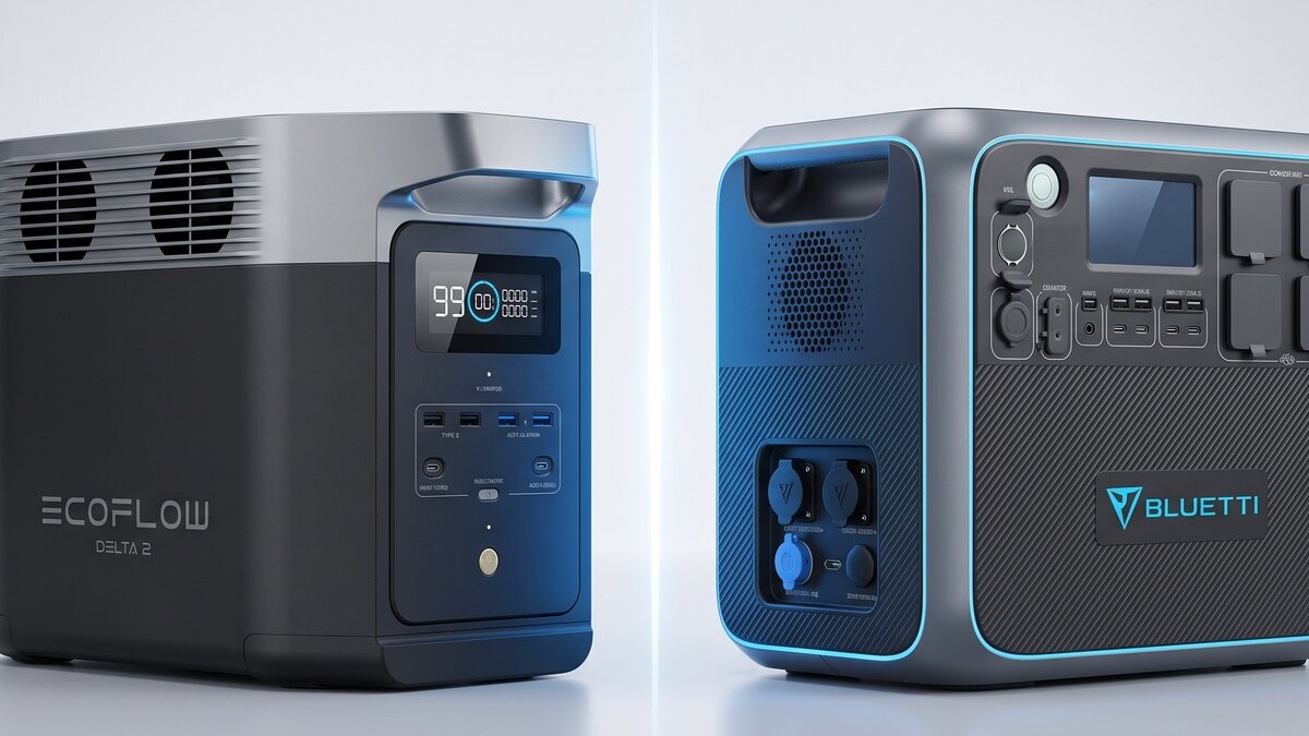 Comparison of the EcoFlow and Bluetti portable power station brands