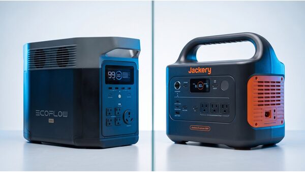 Comparison of the portable power station brands EcoFlow and Jackery