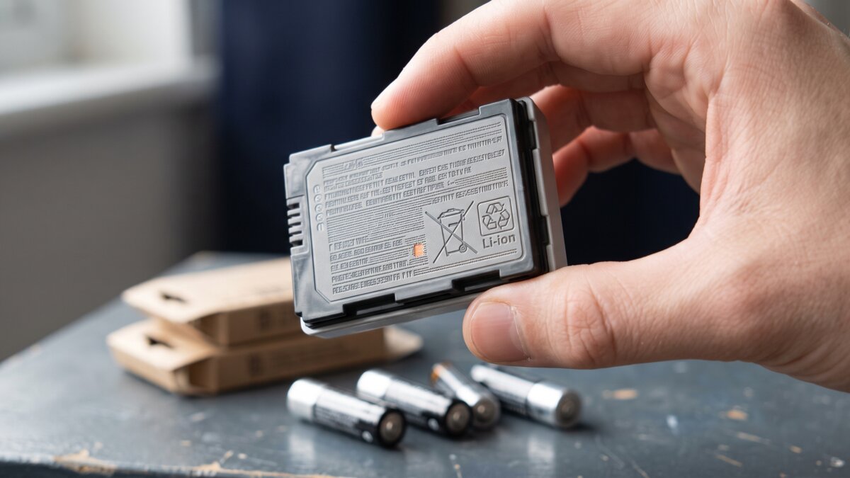 Standardised battery label required by EU Regulation 2023/1542