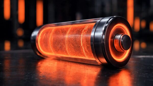 Illustration der Natrium-Ionen-Akkutechnologie, eine Alternative zum Lithium