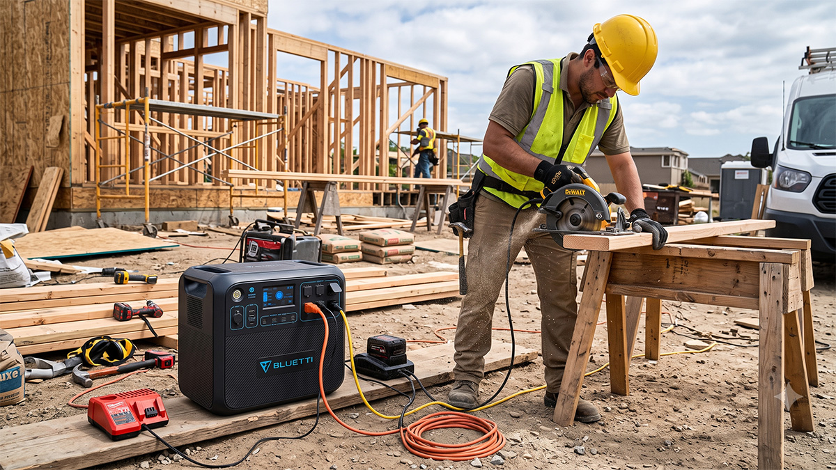 Power station per il cantiere e gli utensili